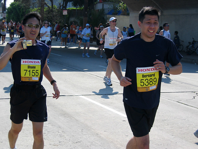 Shane and Bernard at mile 12