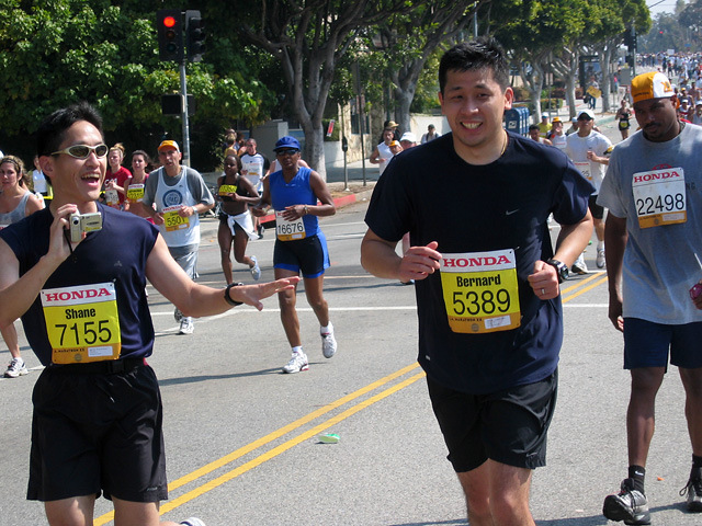 Shane and Bernard at mile 17