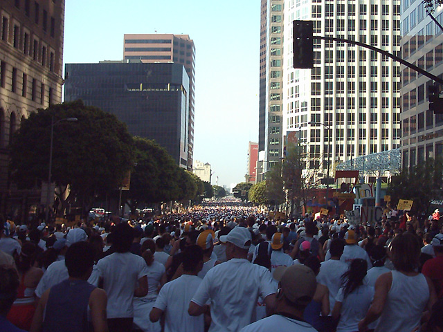 Crowd at the start