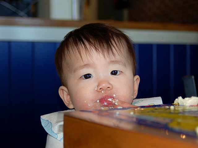 Miranda Eating Tofu