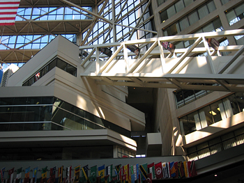 escalator leading to the tour