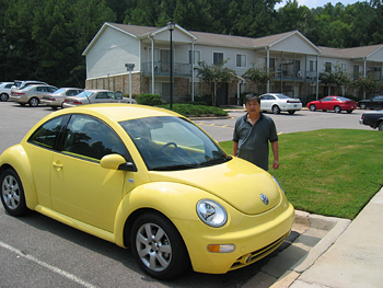 dad with vw